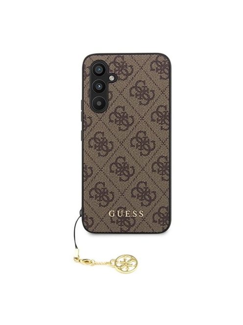 Guess 4G Charms Samsung Galaxy A54 5G szilikon tok, barna