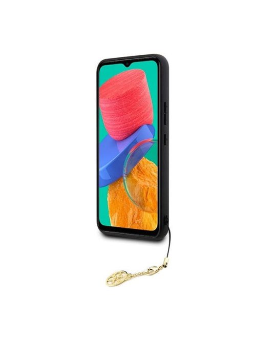 Guess 4G Charms Samsung Galaxy A54 5G szilikon tok, barna