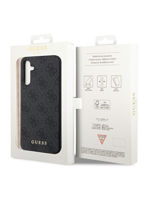 Guess 4G Metal Gold Samsung Galaxy A14 5G szilikon tok, szürke