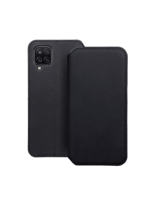 Dual Pocket Samsung Galaxy A12/M12, flip tok, fekete