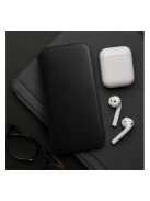 Dual Pocket Samsung Galaxy A12/M12, flip tok, fekete