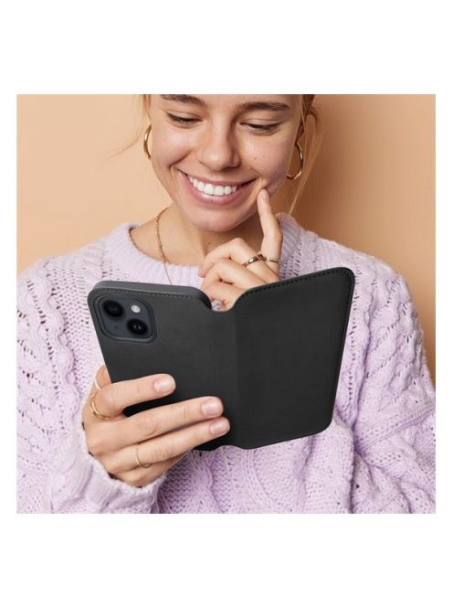 Dual Pocket Samsung Galaxy A12/M12, flip tok, fekete