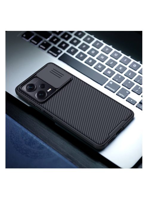 Nillkin CamShield Pro Xiaomi Redmi Note 12 Pro+ 5G műanyag hátlap tok, Fekete