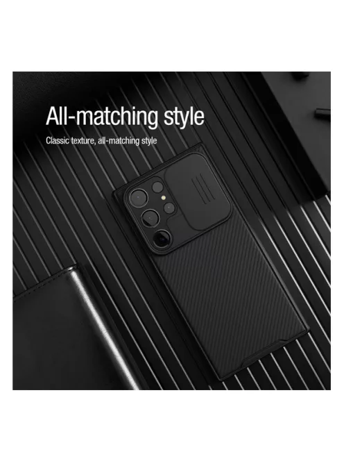 Nillkin CamShield Pro Samsung Galaxy S23 Ultra mágneses műanyag hátlap tok, Fekete