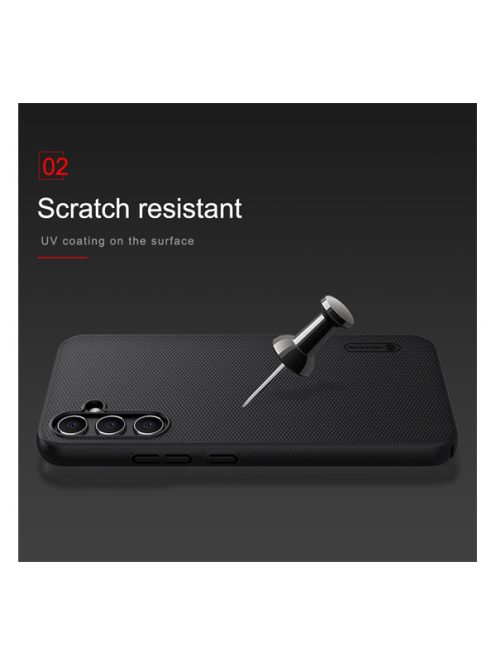 Nillkin Super Frosted Samsung Galaxy A34 5G műanyag tok, Fekete