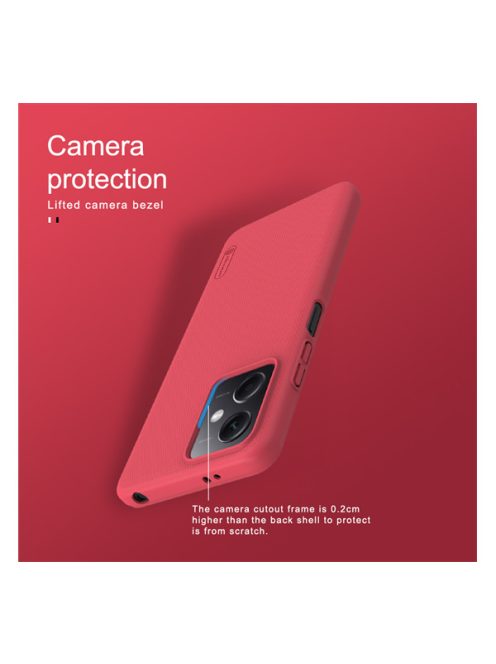 Nillkin Super Frosted Xiaomi Redmi Note 12 5G/Poco X5 5G műanyag tok, Fekete