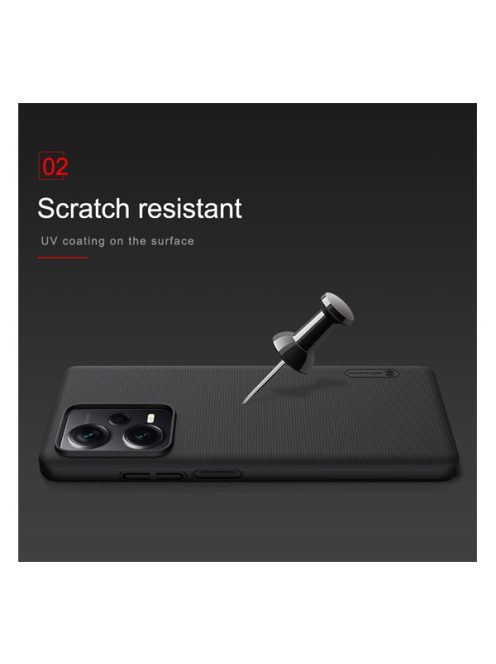 Nillkin Super Frosted Xiaomi Redmi Note 12 Pro+ 5G műanyag tok, Piros