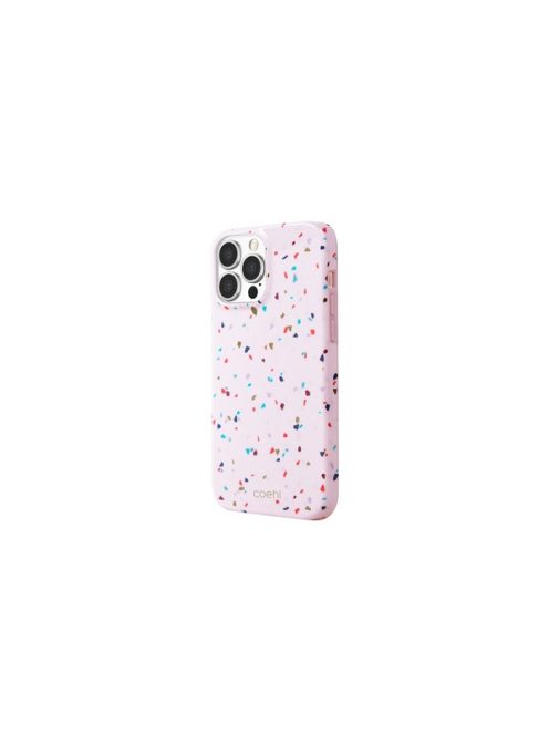 Uniq Coehl Terrazzo Apple iPhone 13 Pro, szilikon tok, rózsaszín