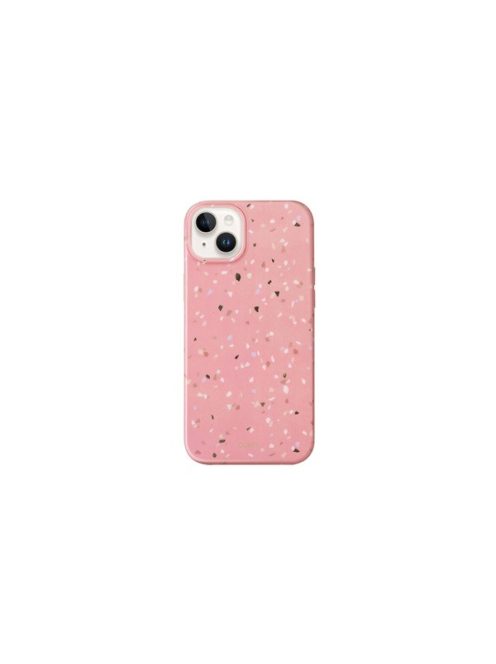 Uniq Coehl Terrazzo Apple iPhone 14, szilikon tok, rózsaszín