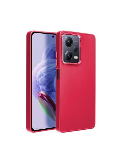 Frame Xiaomi Redmi Note 12 Pro Plus 5G közepesen ütésálló tok kameravédő kerettel, magenta