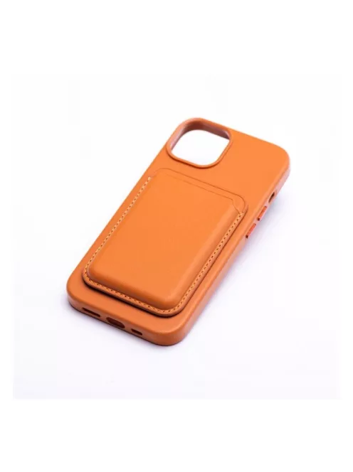 Magsafe kártyatartó eco bőr Apple iPhone, narancs