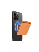 Magsafe kártyatartó eco bőr Apple iPhone, narancs