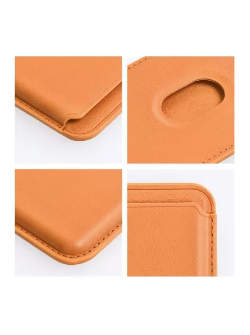 Magsafe kártyatartó eco bőr Apple iPhone, narancs
