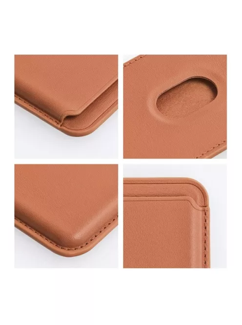 Magsafe kártyatartó eco bőr Apple iPhone, barna