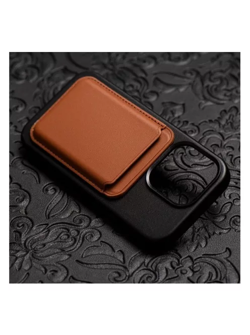 Magsafe kártyatartó eco bőr Apple iPhone, barna