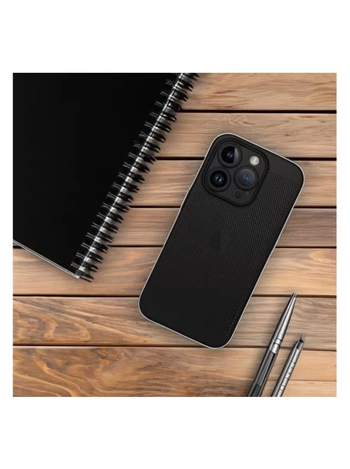 Breezy Xiaomi Redmi Note 12 Pro 5G, műanyag tok, fekete