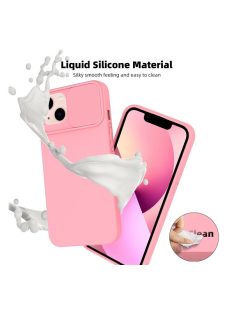   Slide Apple iPhone 11 Pro Max, kameravédős szilikon tok, rózsaszín