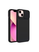 Slide Samsung Galaxy A13 5G/A04S, kameravédős szilikon tok, fekete