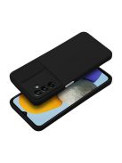Slide Samsung Galaxy A13 5G/A04S, kameravédős szilikon tok, fekete