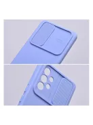 Slide Samsung Galaxy A52 5G/A52 LTE ( 4G )/A52S, kameravédős szilikon tok, levendula