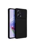 Slide Xiaomi Redmi Note 12 Pro+ 5G, kameravédős szilikon tok, fekete