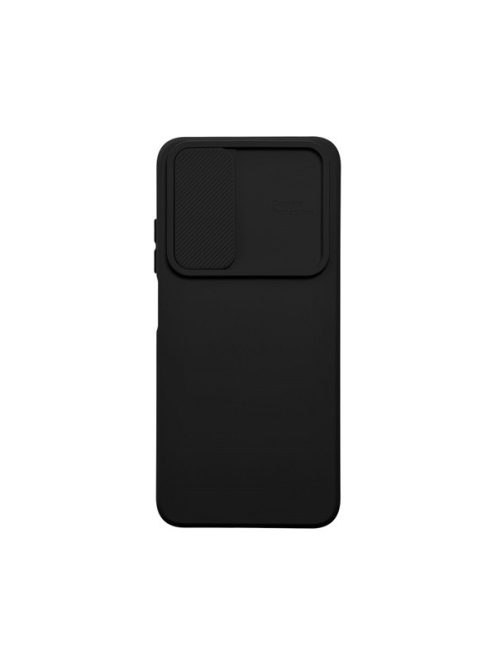 Slide Xiaomi Redmi Note 12 Pro+ 5G, kameravédős szilikon tok, fekete