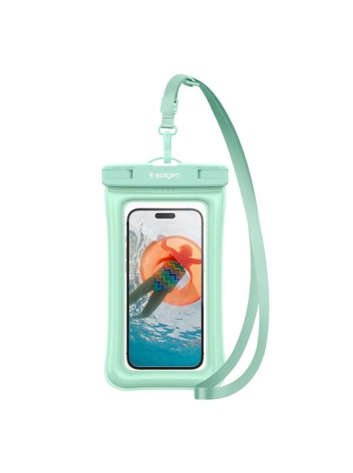 Spigen Aqua Shield Floating A610 univerzális lebegő vízálló tok, menta