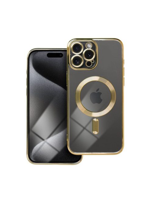 Electro Mag Apple iPhone 15 Pro Max MagSafe szilikon tok, arany