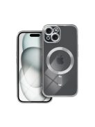 Electro Mag Apple iPhone 15 MagSafe szilikon tok, ezüst
