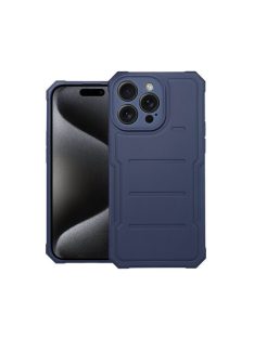   Heavy Duty Apple iPhone 15 Pro Max ütésálló szilikon tok, kék