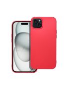 Forcell Soft Apple iPhone 15 Plus szilikon tok, piros