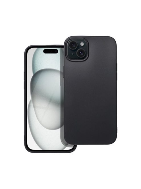 Forcell Soft Apple iPhone 15 Plus szilikon tok, fekete