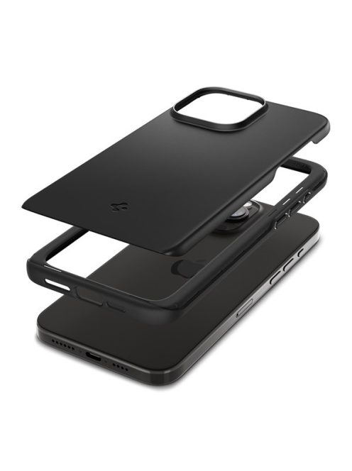 Spigen Thin Fit Apple iPhone 15 Pro Max tok, fekete