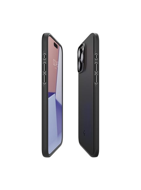 Spigen Thin Fit Apple iPhone 15 Pro Max tok, fekete