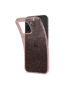 Spigen Liquid Crystal Glitter Apple iPhone 15 Pro Max tok, csillámos, rózsaszín, átlátszó