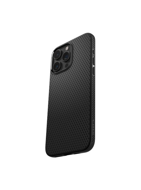 Spigen Liquid Air Apple iPhone 15 Pro Max tok, Matte Black, fekete