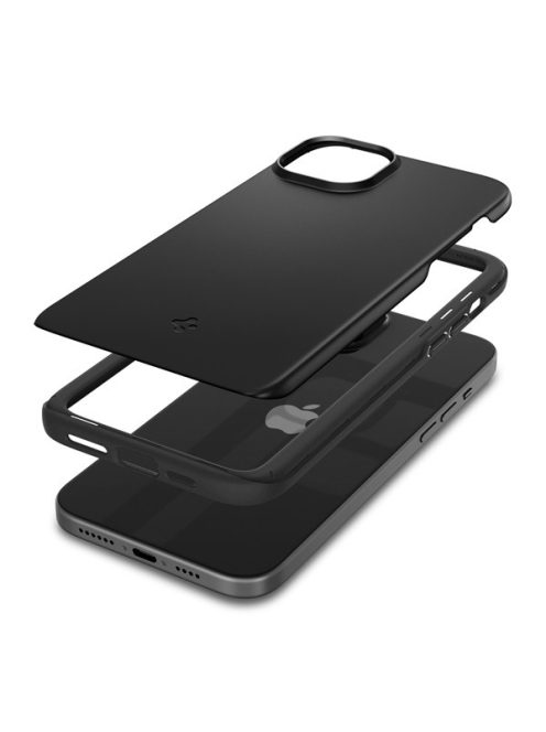 Spigen Thin Fit Apple iPhone 15 Plus tok, fekete