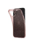 Spigen Liquid Crystal Glitter Apple iPhone 15 Plus tok, csillámos, rózsaszín, átlátszó