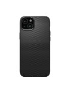 Spigen Liquid Air Apple iPhone 15 Plus tok, Matte Black, fekete