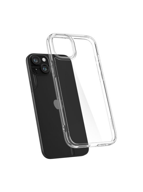 Spigen Ultra Hybrid Apple iPhone 15 Plus tok, Crystal Clear, átlátszó