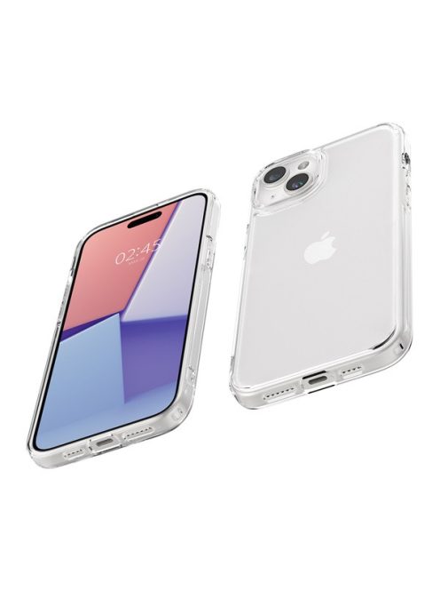 Spigen Ultra Hybrid Apple iPhone 15 Plus tok, Crystal Clear, átlátszó