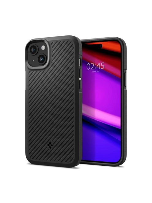 Spigen Core Armor Apple iPhone 15 Plus tok, Matte Black, fekete