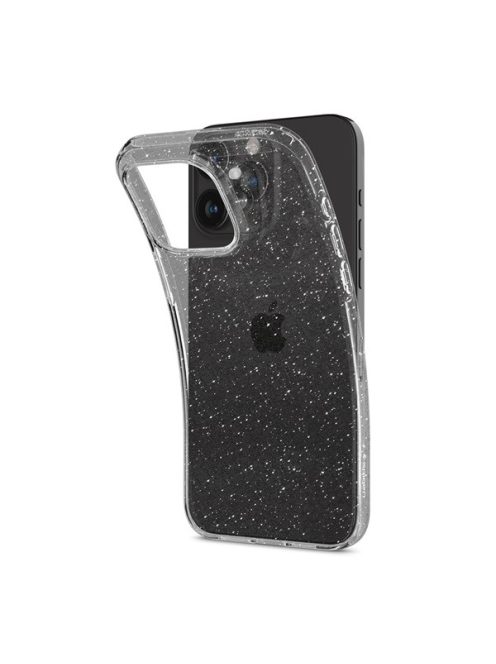 Spigen Liquid Crystal Glitter Apple iPhone 15 Pro tok, csillámos, átlátszó