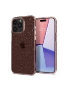 Spigen Liquid Crystal Glitter Apple iPhone 15 Pro tok, csillámos, rózsaszín, átlátszó