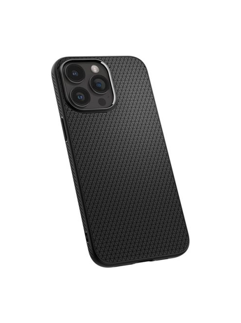 Spigen Liquid Air Apple iPhone 15 Pro tok, Matte Black, fekete