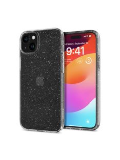   Spigen Liquid Crystal Glitter Apple iPhone 15 tok, csillámos, átlátszó