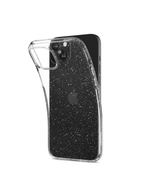 Spigen Liquid Crystal Glitter Apple iPhone 15 tok, csillámos, átlátszó