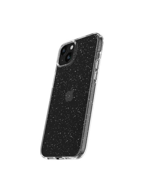 Spigen Liquid Crystal Glitter Apple iPhone 15 tok, csillámos, átlátszó