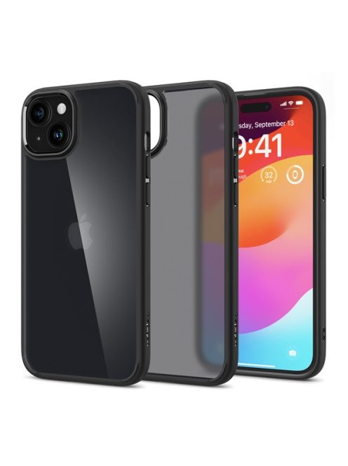 Spigen Ultra Hybrid Apple iPhone 15 Matte Black, fekete