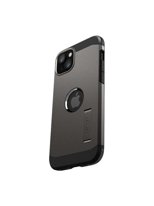 Spigen Tough Armor MagFit Apple iPhone 15 tok, Gunmetal MagSafe szürke